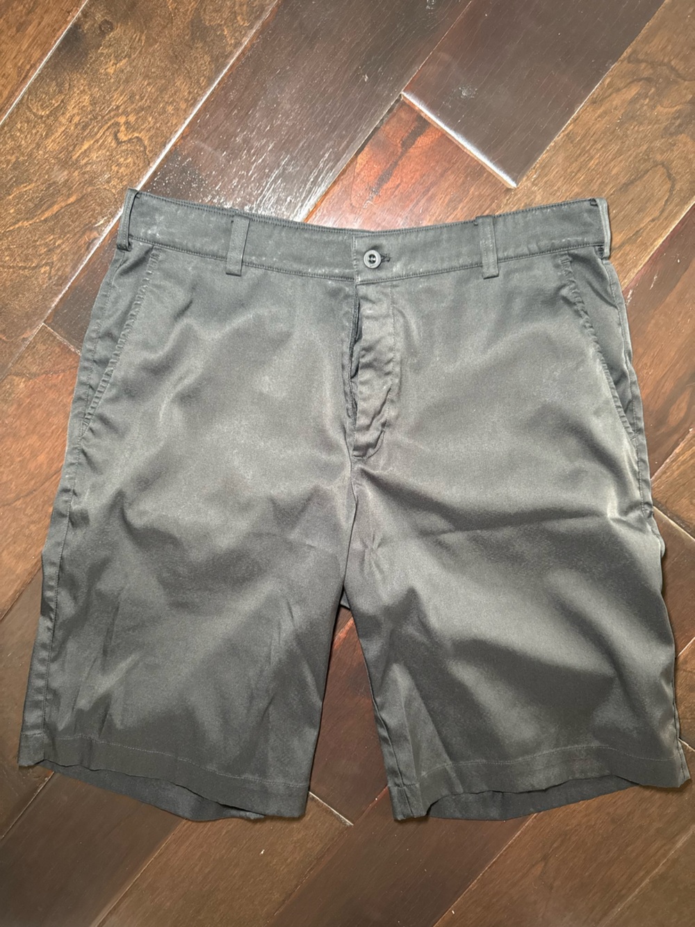 Nike Men's Black Flat-Front Shorts